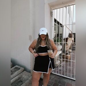 Athletic Black Tennis Skirt Everyday Butter Bliss Soft High-Rise Wrap Skort✨